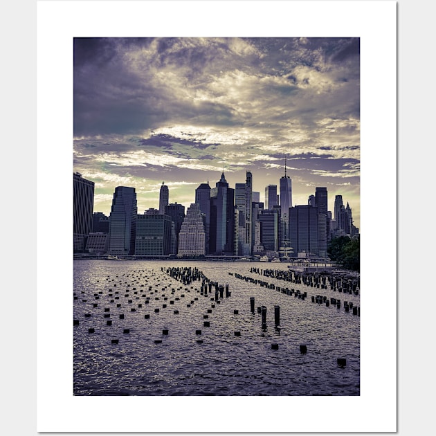 Manhattan Skyline Brooklyn New York City Wall Art by eleonoraingrid